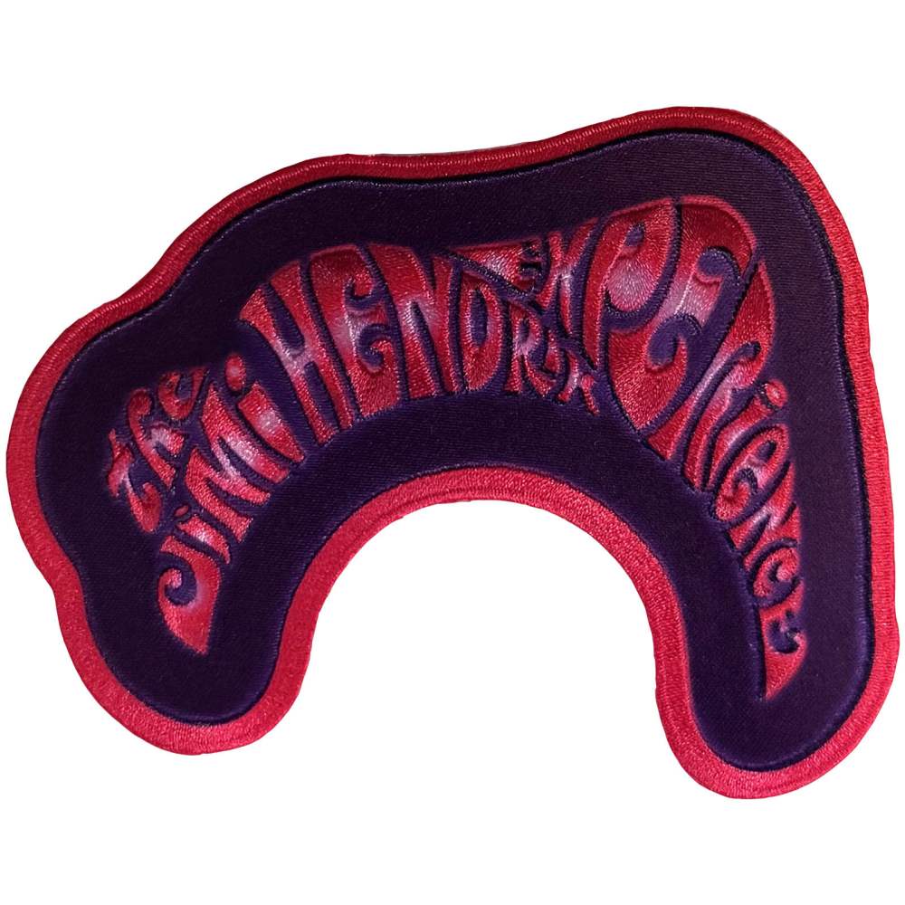 Jimi Hendrix - Swirl Logo Patch - Lila/Rot